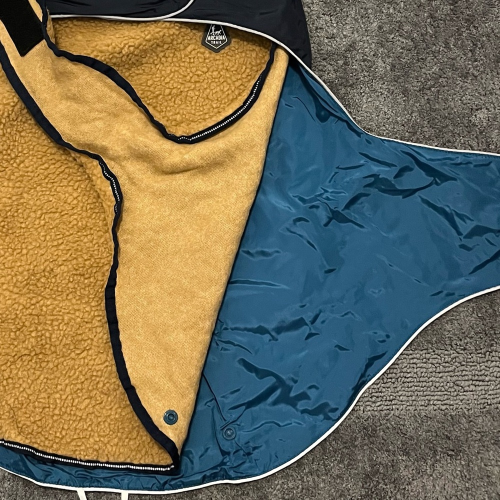Dog Coat Arcadia Trail 3-in-1 Multiwear Coat in Teal/Gray/Navy Size XL NEW! - Picture 4 of 10